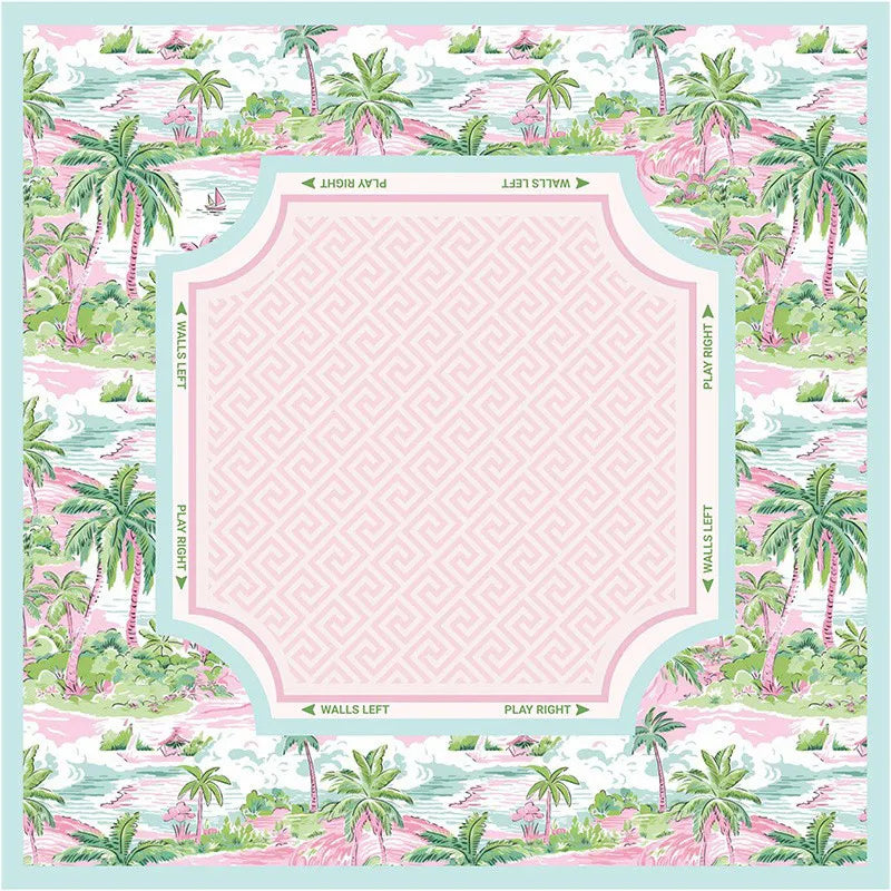 Mahjong Mat for 4 Players, Rubber, Non-Slip, Noise Reducing, Easy Care Table Cloth, view 6