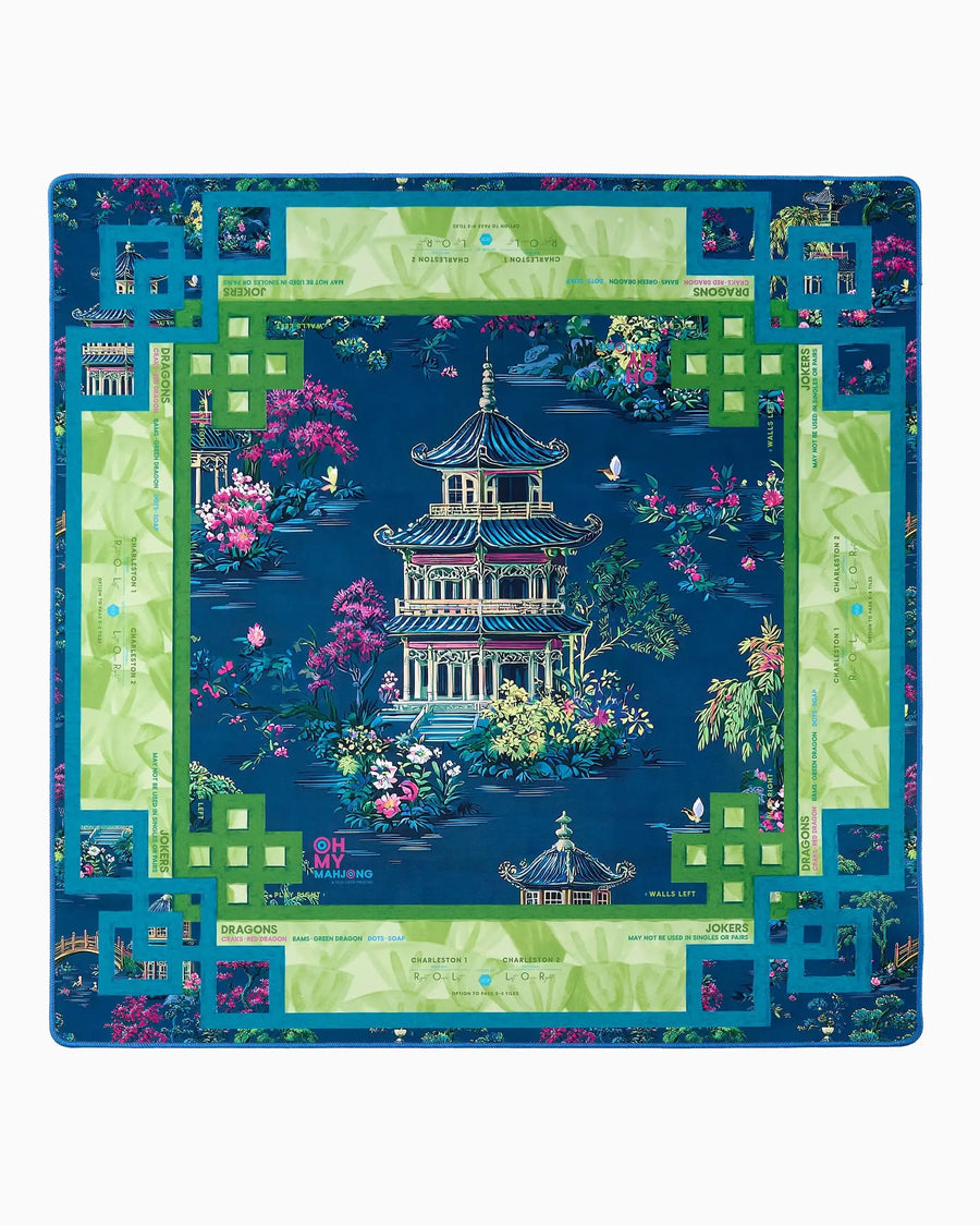 Mahjong Mat for American Mahjong Sets, Neoprene, Rose Floral Pattern, view 10