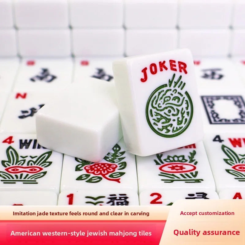 American Mahjong Set, 30mm Melamine Tiles, Western Style Mahjong Game, view 2