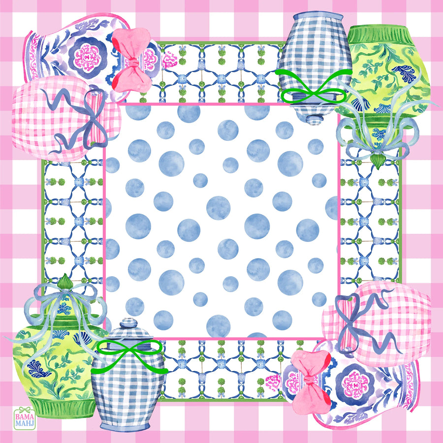 Mahjong Mat, 31.5 x 31.5 Inch (80 cm) Natural Rubber, Non-Slip, Noise Reducing, Preppy Style, view 8