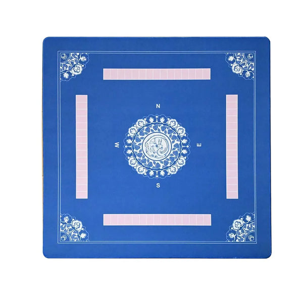 Mahjong Table Mat, 31.5 x 31.5 Inch (80 cm) Rubber and Tech Fabric, 2 mm Thick, Non-Slip, Waterproof