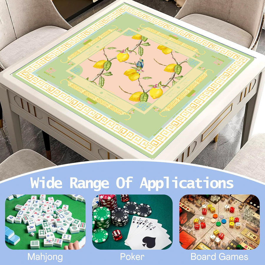 Mahjong Table Mat, 31.5 x 31.5 Inch (80 x 80 cm) Natural Rubber, Non-Slip, Foldable, with Carry Bag, view 2
