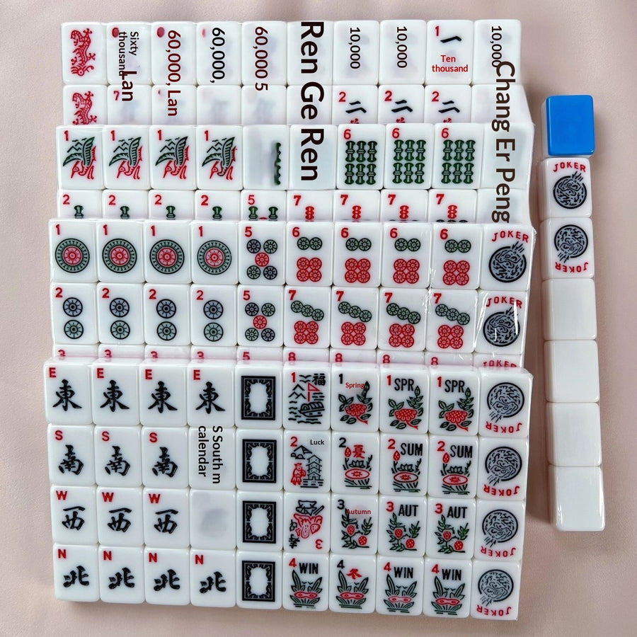 American Mahjong Set, 166 Piece 30mm Melamine Tiles, for 4 Players, view 4