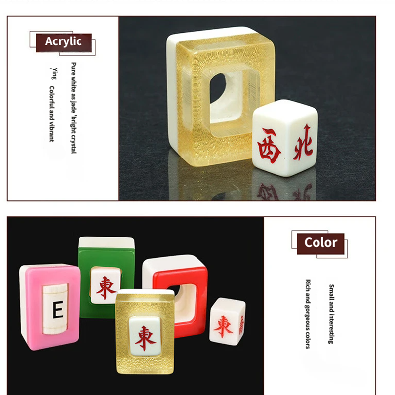 Mahjong Direction Indicator, Six-Sided Acrylic, Right Angle Corners, Multiple Colors, view 3