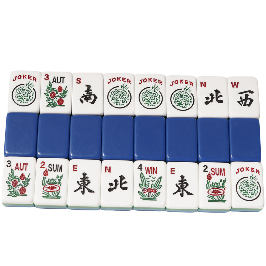 American Mahjong Tile Set, 4 Layer American Standard Tiles, Blue, view 5