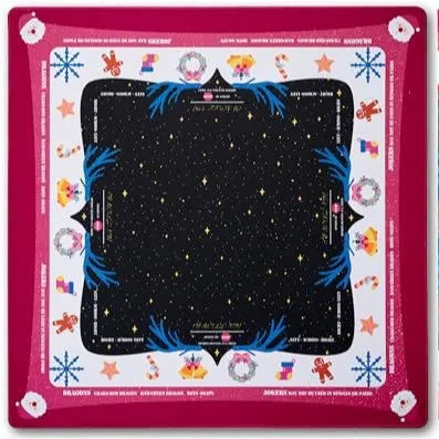 Mahjong Mat, 31.5 x 31.5 Inch Rubber, 3 mm Thick, Non-Slip, Water Resistant, Noise Reducing