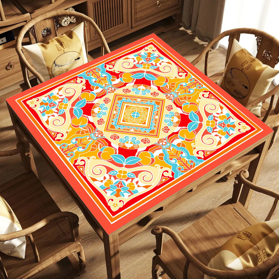 Mahjong Table Mat for 4 Players, Modern Neoprene, Non-Slip, Silent, view 2