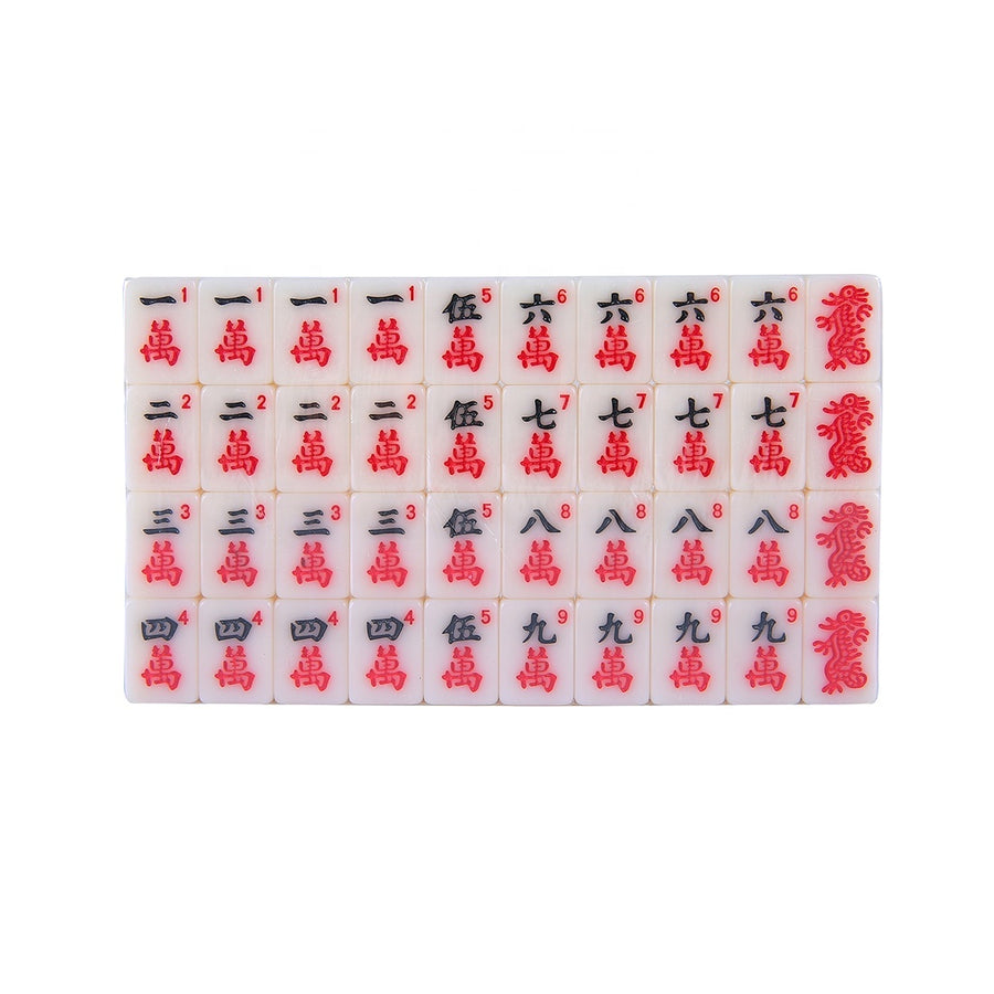 American Mahjong Set, Mini Travel Melamine Tiles, for Outdoor Play, view 5