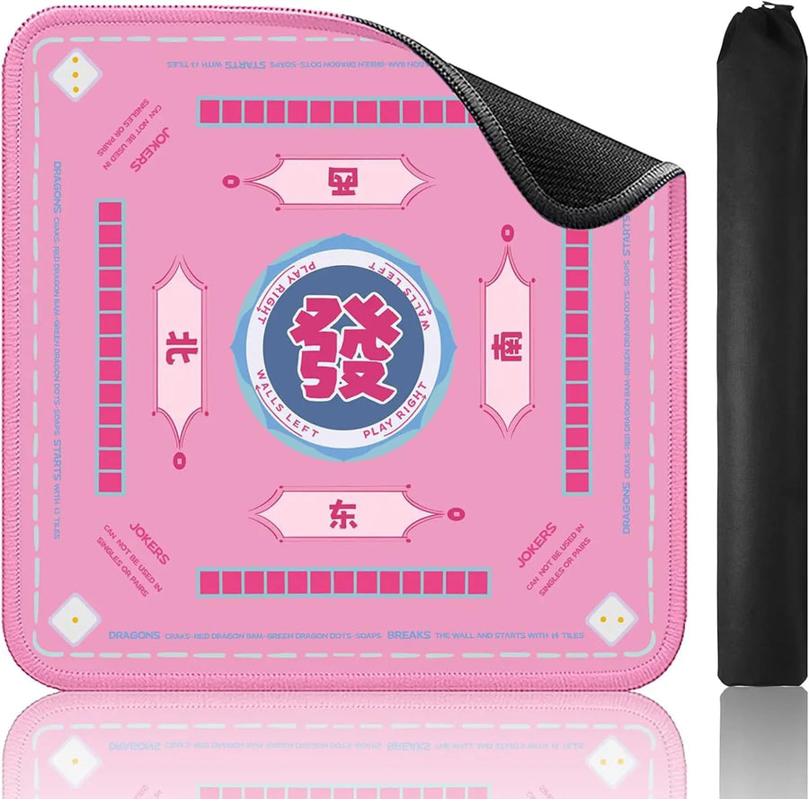 American Mahjong Mat, Thickened Rubber Tablecloth with Locked Edges, Easy Clean, view 8