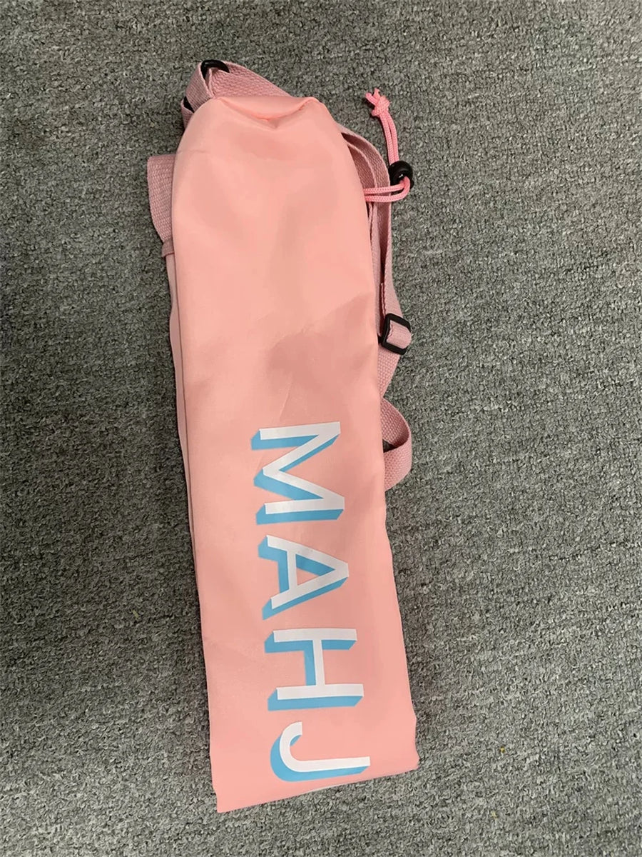 American Mahjong Mat Carry Bag, MAHJONG Print, Drawstring with Adjustable Strap, Foldable, view 9