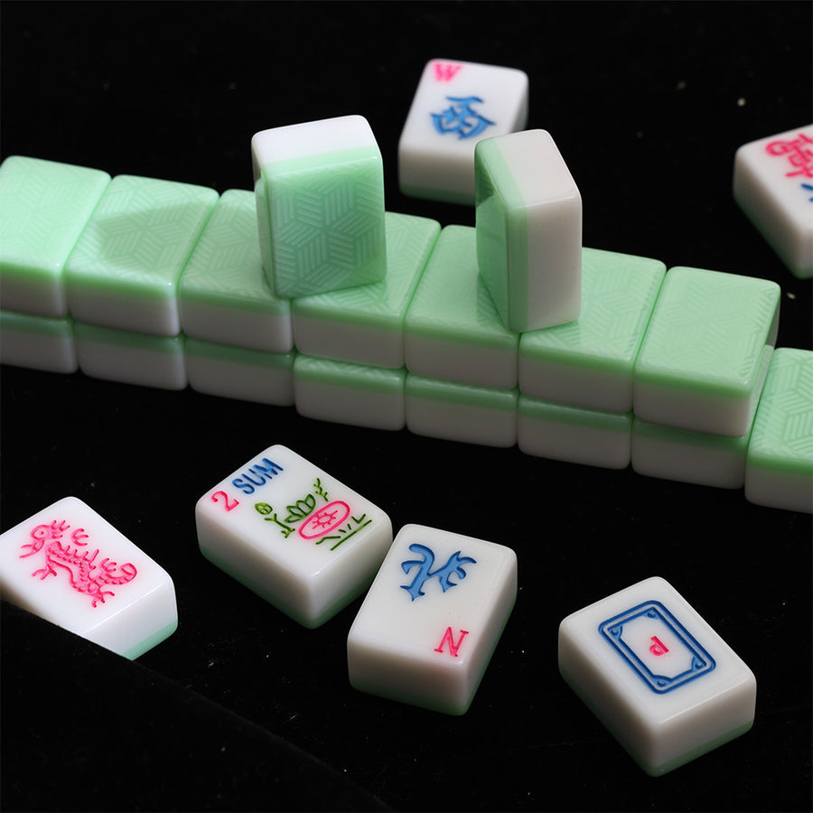 American Mahjong Tiles, Mini Size Acrylic Tile Set, Multi Color, view 5