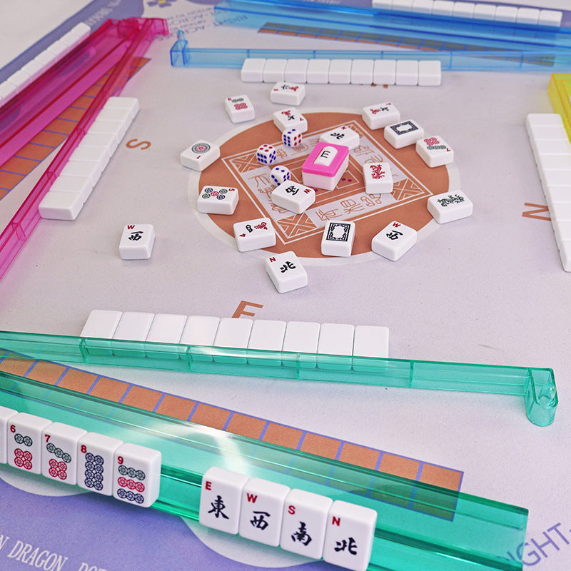 American Mahjong Set, 166 Tiles, 2 Layer Traditional Melamine, with Carrying Bag
