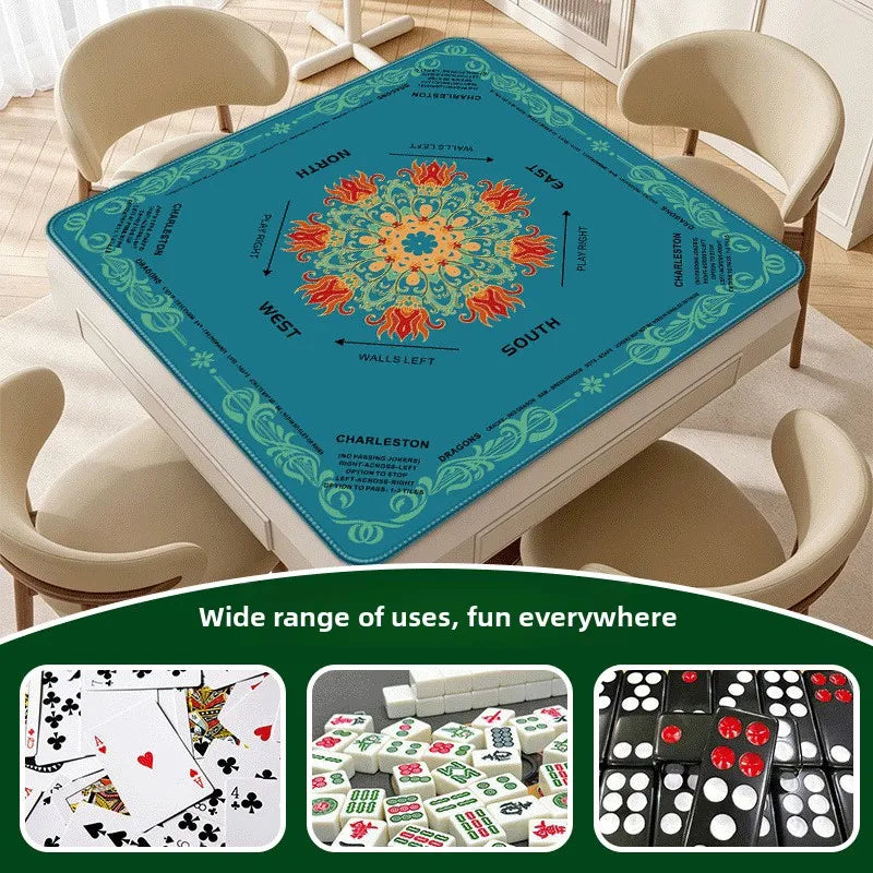 American Mahjong Mat, Thickened Natural Rubber, Non-Slip, Noise Reducing Game Mat, view 2
