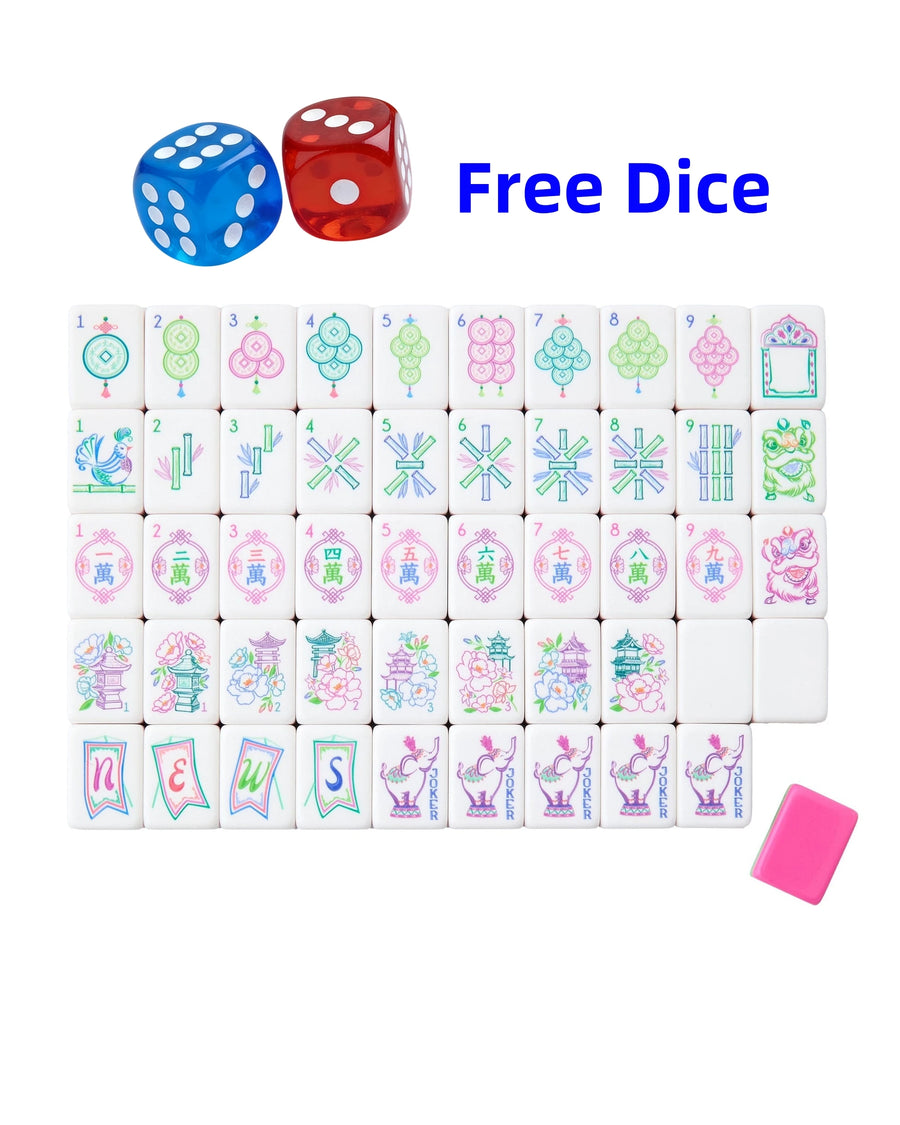 American Mahjong Tiles, 160 Piece Travel Set, 4 Layer Engraved, Portable, view 8