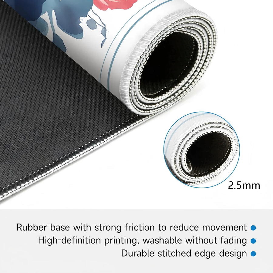 Mahjong Table Mat, Foldable Multi-Layer Rubber, Quick Dry, Non-Slip, Modern Design, view 5