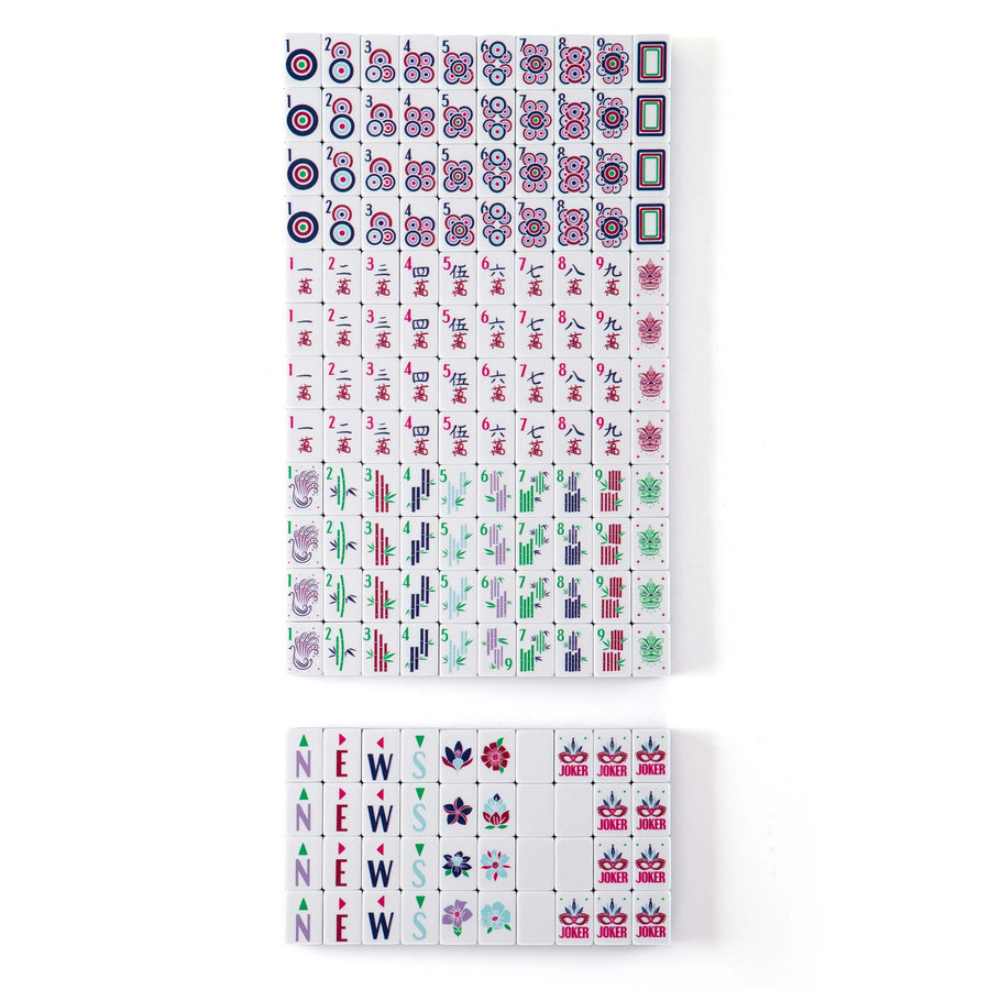 American Mahjong Set, Carved 4 Layer Acrylic Tiles for Indoor Games, view 3