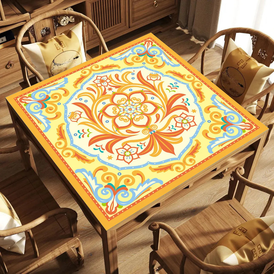 Mahjong Table Mat for 4 Players, Modern Neoprene, Non-Slip, Silent