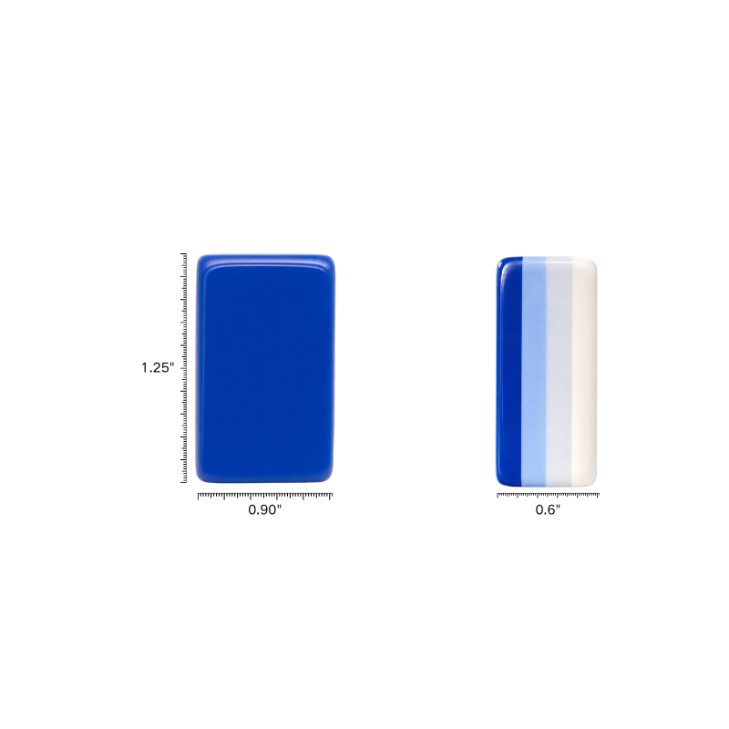 American Mahjong Set, 4 Layer Acrylic Tiles, Blue, for 4 Players, Portable, view 6