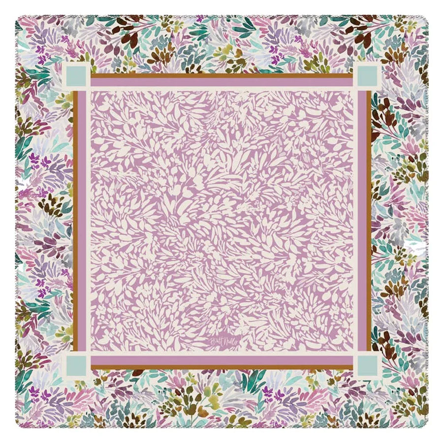 Mahjong Table Mat, 31.5 Inch Rubber, Non-Slip, Waterproof, Vintage Peony and Pomegranate, view 4