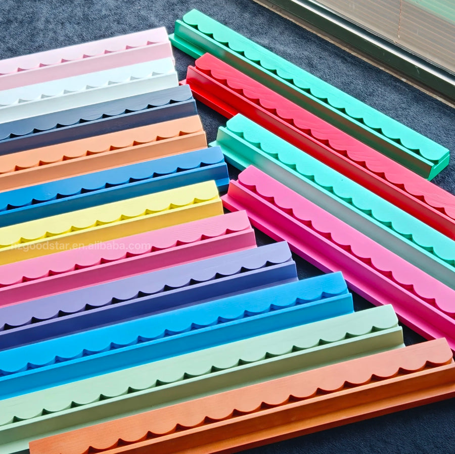 American Mahjong Racks with Pushers, 20 Inch Magnetic Wood Tile Rack Set