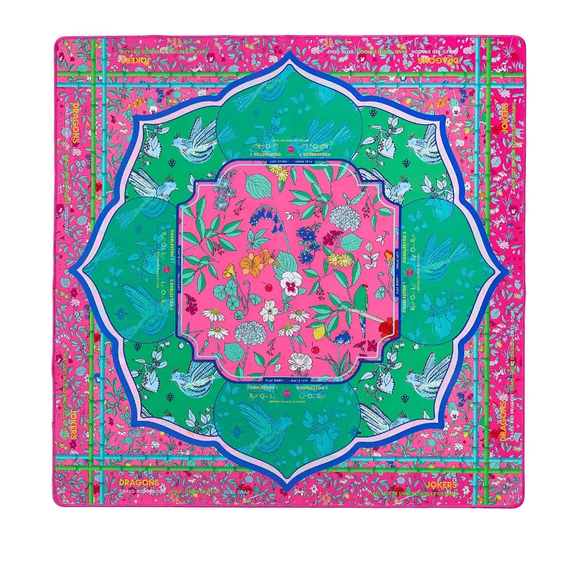 Mahjong Mat with Storage Bag, 33 Inch Neoprene, 3 mm, Stitched Edge, Waterproof, Off-White Honey