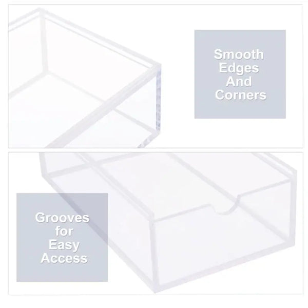 American Mahjong Storage Case, Clear Acrylic Box, Holds up to 160 Tiles