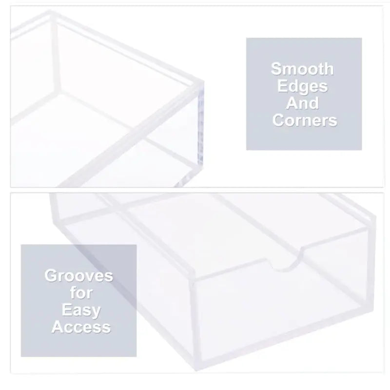 American Mahjong Storage Case, Clear Acrylic Box, Holds up to 160 Tiles