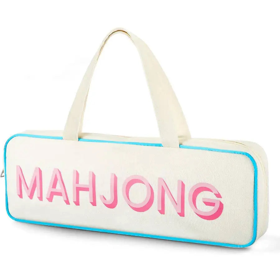 Mahjong Storage Bag, Large Capacity Waterproof Travel Bag with Compartments, Doubles as Makeup Bag