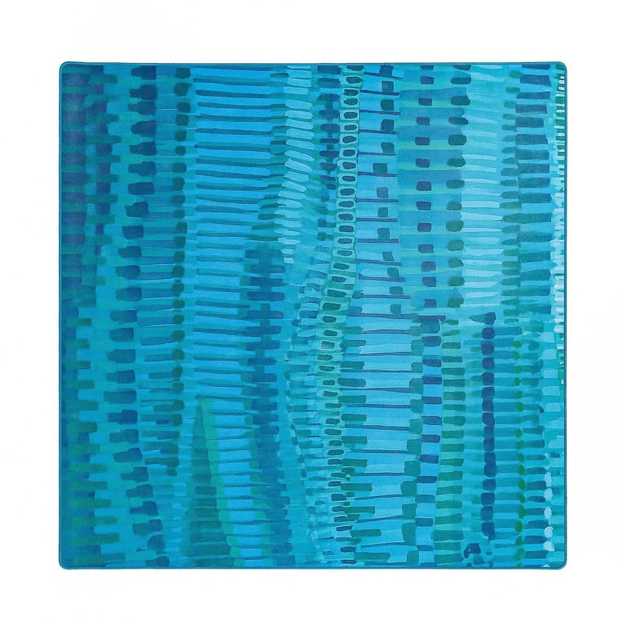 Mahjong Mat, Natural Rubber Party Table Mat, Colorful Abstract Stripe Print, view 4
