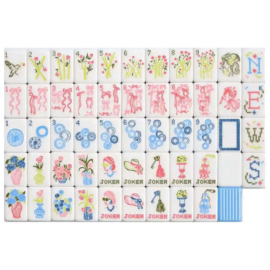 American Mahjong Set, 160 Acrylic Tiles with Portable Carrying Case, view 3