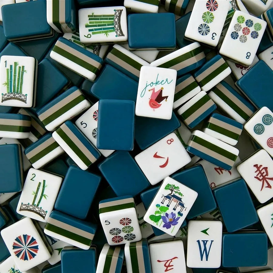 American Mahjong Tile Set, 160 Pieces, Acrylic Tiles with Crane Design