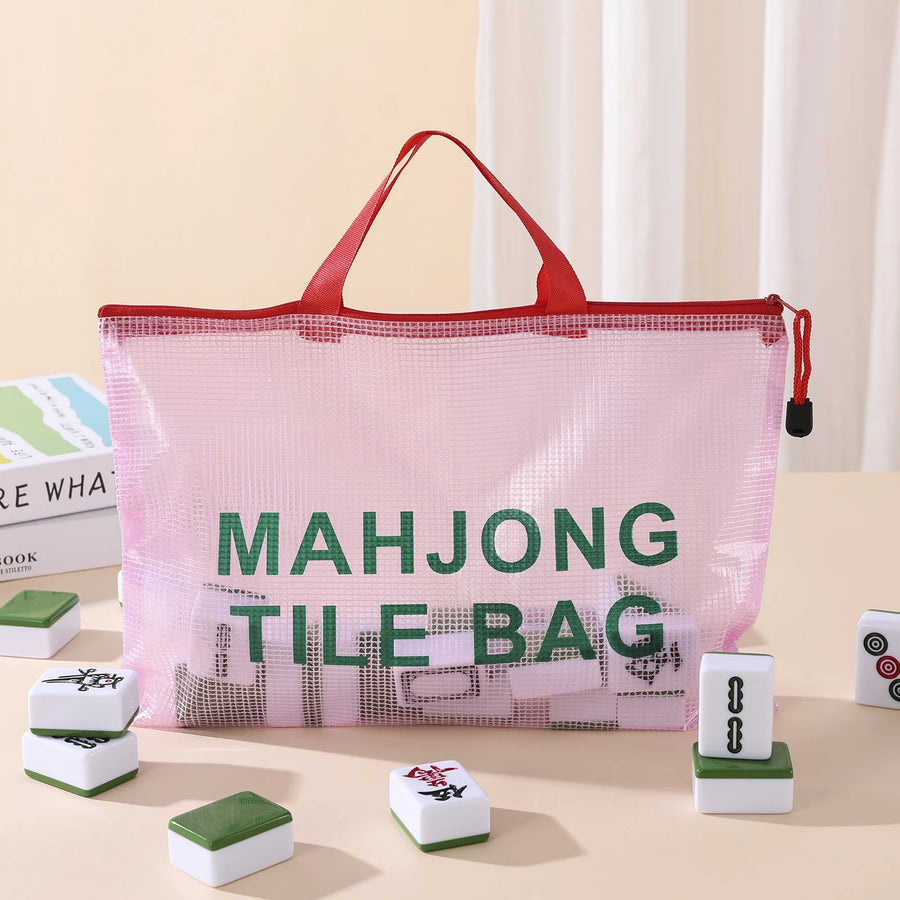 Mahjong Tile Carrying Case, Waterproof, Portable Multi-Functional Travel Case