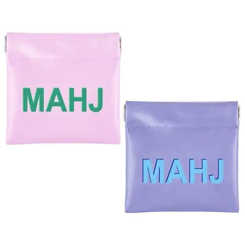 Mahjong Dice Bag, Mini PU Leather Squeeze Pouch for Dice and Coins, view 3