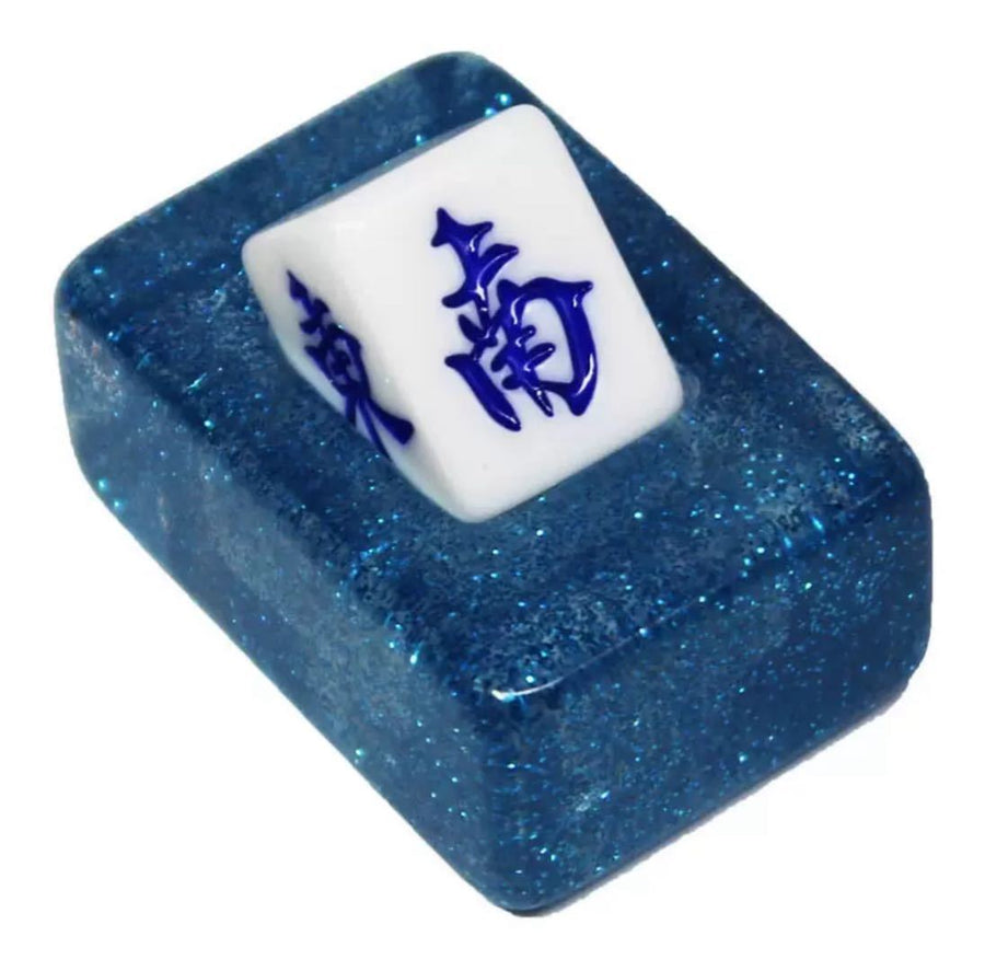 Mahjong Wind Indicator Dealer Marker, Glitter Acrylic, for Chinese and American Mahjong, view 2