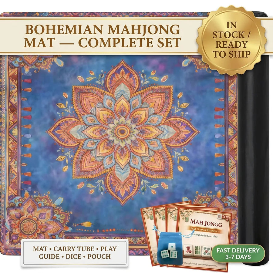 Mahjong Mat, 31.5 x 31.5 Inch Natural Rubber, Non-Slip Game Table Mat, view 6
