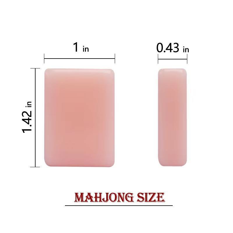 American Mahjong Set, 160 CNC Processed Crystal Acrylic Tiles, Pink Parisian Style, view 5