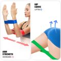 Resistance Bands Set of 5 Skin-Friendly Resistance Fitness Exercise Loop Bands with 5 Different Resistance Levels