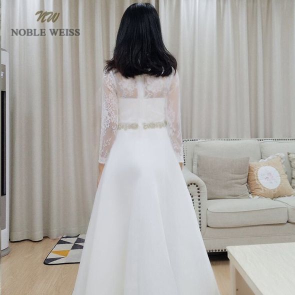 Wedding Dress  Floor-Length  A-Line  Organza  Wedding Dresses  Vestido De Noiva  Simple Wedding Dress