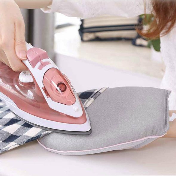 Handheld Ironing Pad Sleeve Ironing Board Holder Heat Resistant Glove Protective Mat for Clothes Iron Table Rack Home Supplies