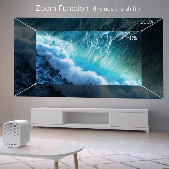 Xiaomi Projector Mijia Youth Edition 2 Mini DLP Projector Full HD 1080P 460 ANSI Android Wifi Home Theater Beamer TV With Zoom
