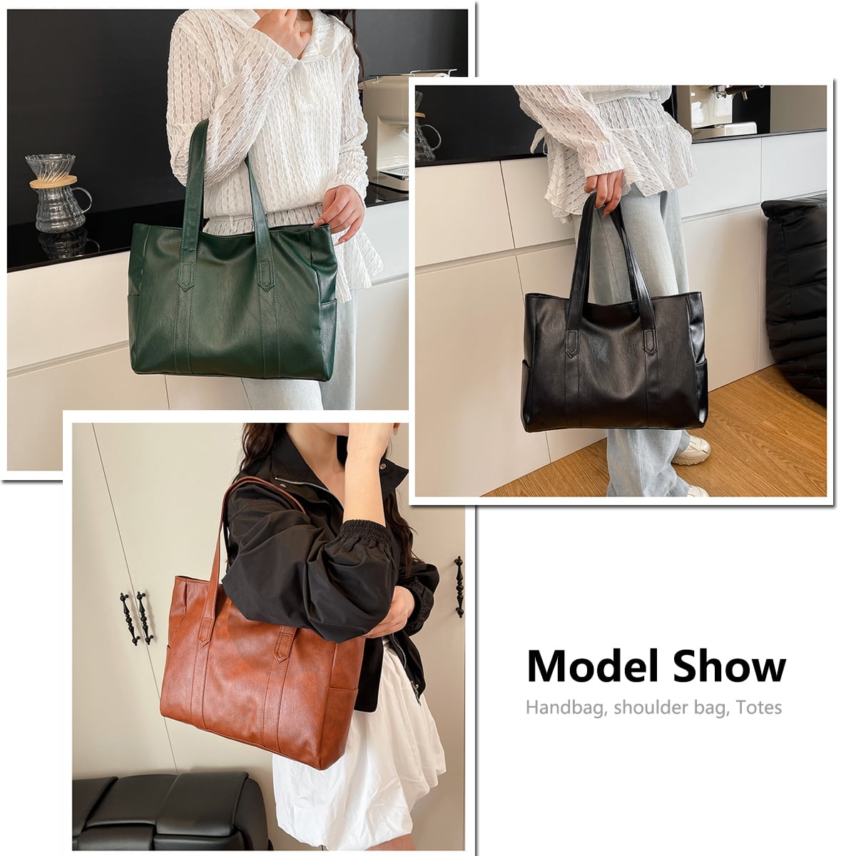 Entchin Lightweight Hobo Shoulder Bag - Image 2