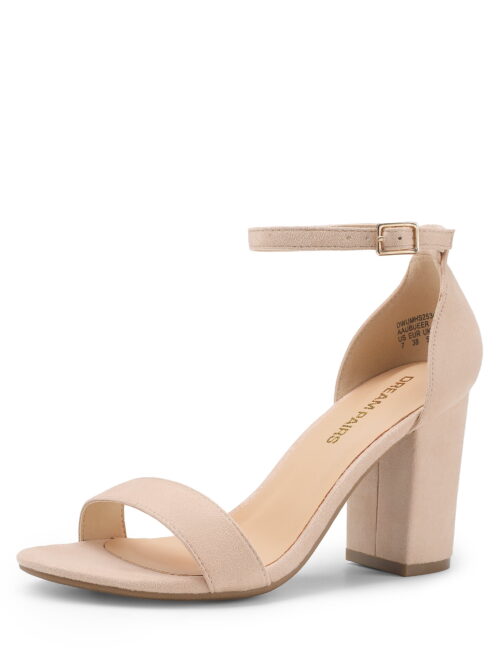 Dream Pairs Chunky Heel Ankle Strap Sandals