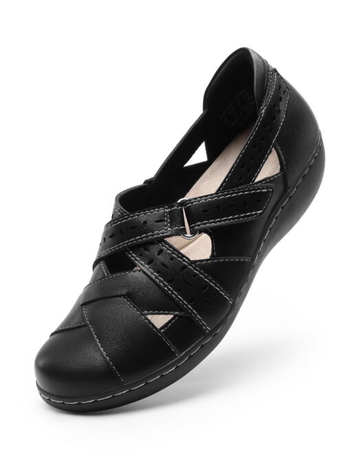 Dream Pairs Crossover Strap Loafer Flats