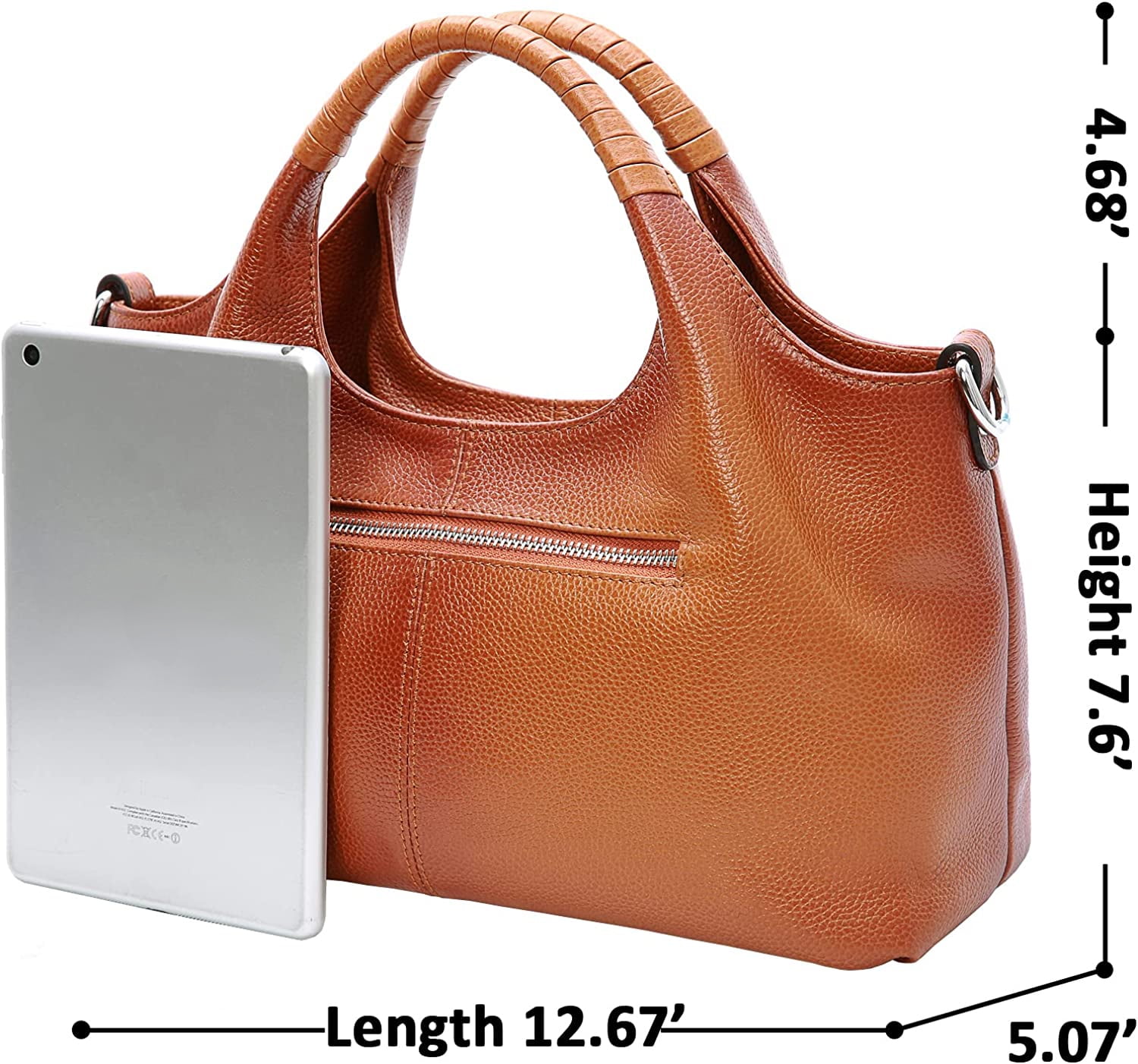 Bellella Genuine Leather Top-Handle Satchel - Image 3