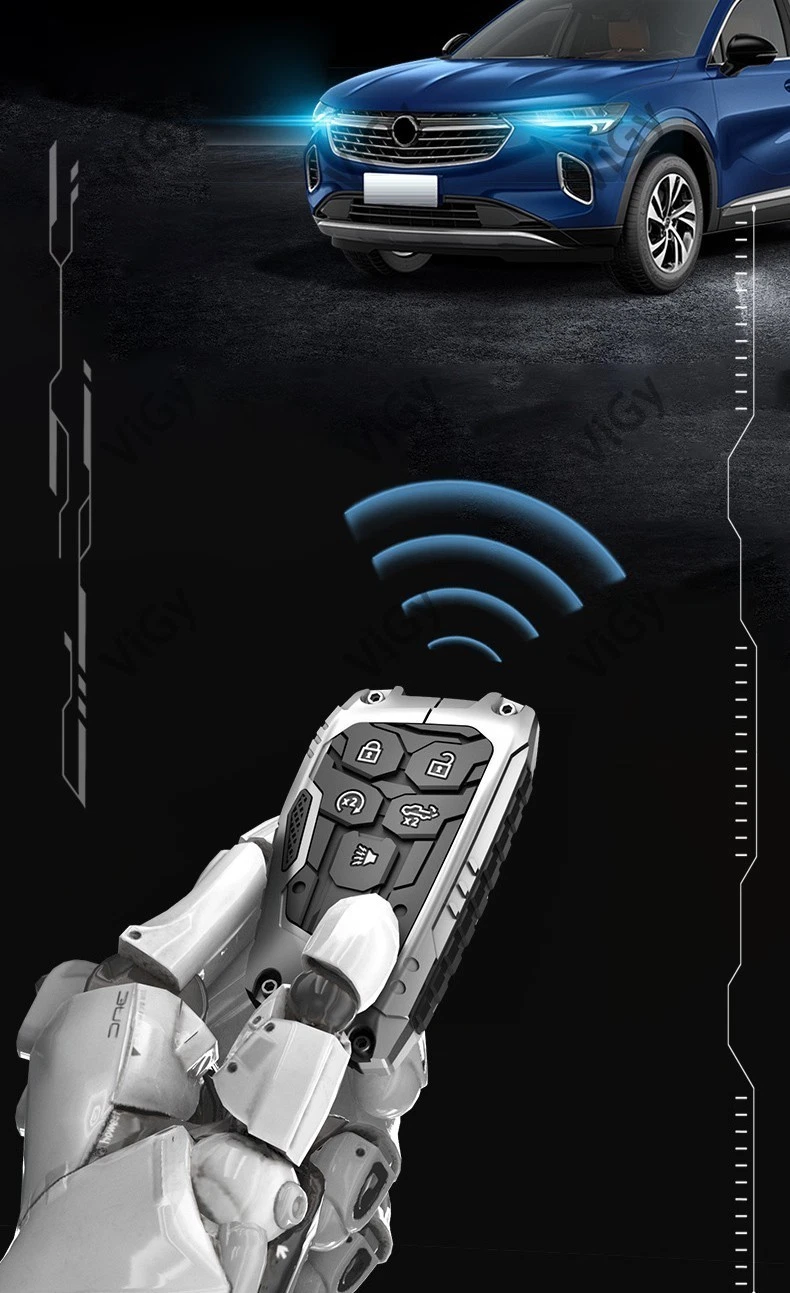 Metal Car Key Fob Cover Case Shell For Buick GMC Chevrolet Yukon 4/5/6/7 Button - Image 8