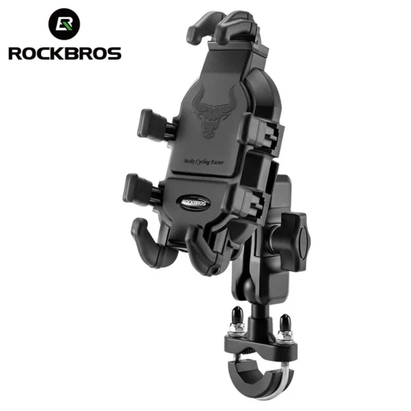 ROCKBROS Motorcycle Phone Holder Bike Phone Mount 3.5-7.0" Adjustable Bracket