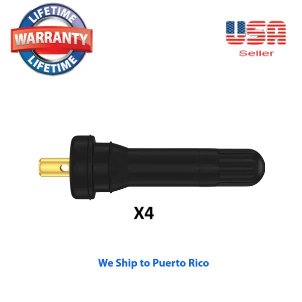 4 Kits TPMS Tire Pressure Monitoring System Snap In Tire Valve Stems