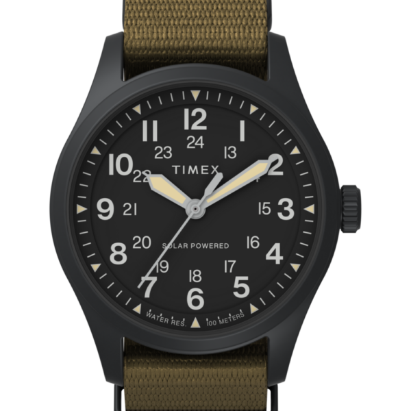 Expedition® Field Post Solar 36mm Recycled Fabric Strap Watch