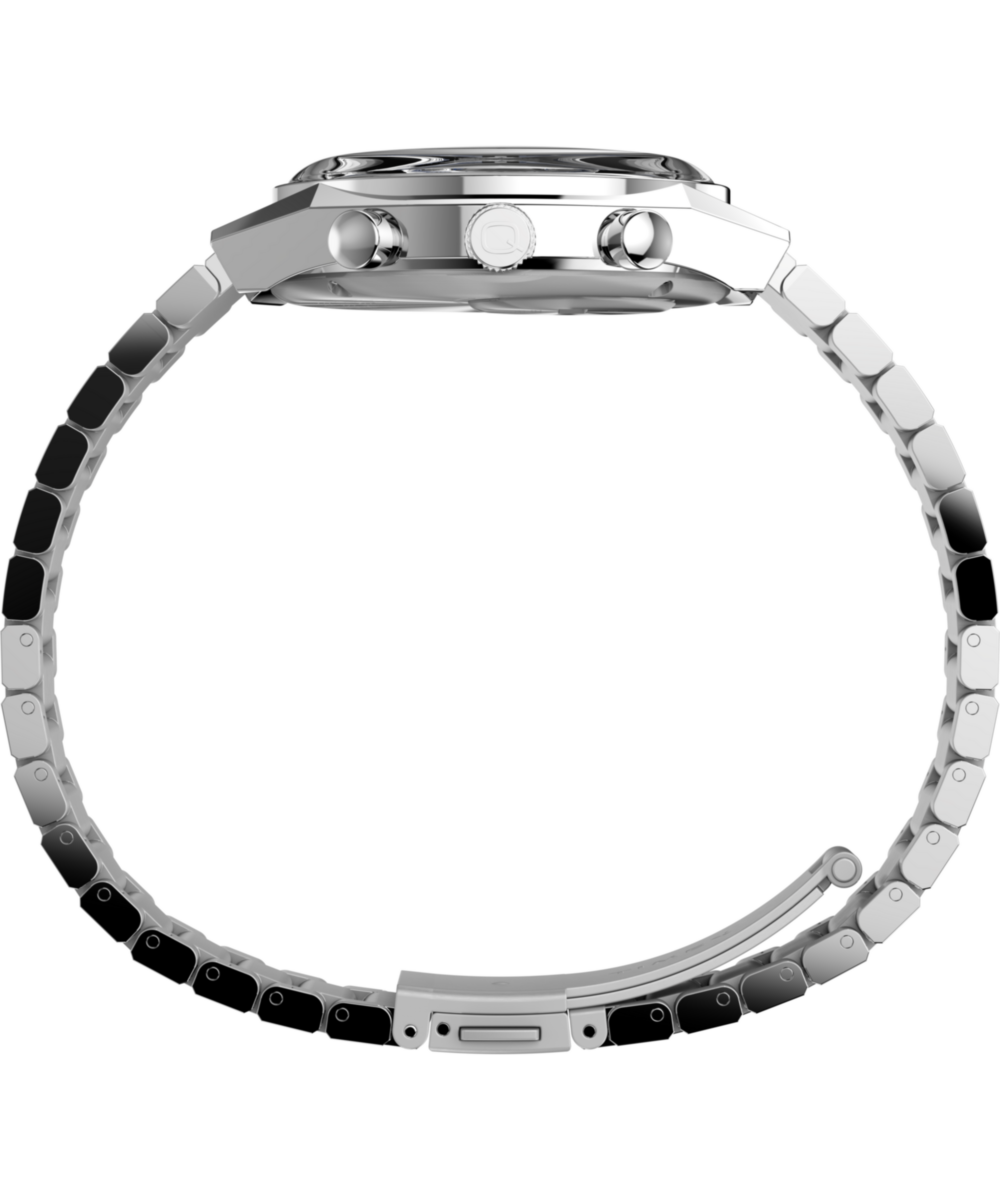 Q Timex Falcon Eye Chronograph 40mm Stainless Steel Bracelet Watch - Image 2