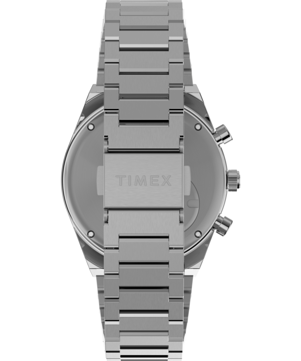 Q Timex Falcon Eye Chronograph 40mm Stainless Steel Bracelet Watch - Image 3